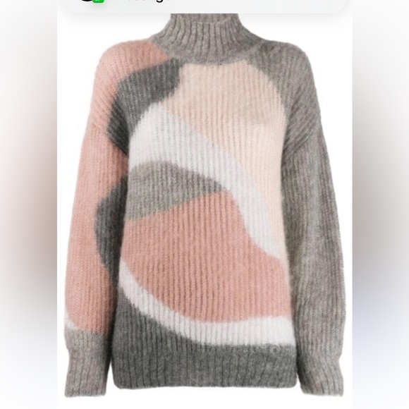 New with tags. Alberta Ferretti mock neck sweater - Picture 2 of 7